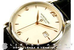 MONTBLANC Star Classique Date in acciaio AUT Ref. 110717. NUOVO!