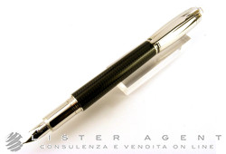 MONTBLANC penna stilografica Carbon & Steel in acciaio e fibra di carbonio Ref. 109341. NUOVA!