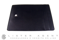 MONTBLANC porta carte di credito Meisterstuck 4cc in pelle di colore nero Ref. 2665. NUOVO!