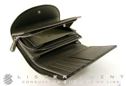 MONTBLANC La Vie de Boheme portafogli 6cc e porta monete con zip in pelle nera Ref. 106783. NUOVO!