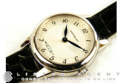 MONTBLANC Bohème Date lady in acciaio Argenté Ref. 111206. NUOVO!