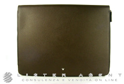 MONTBLANC astuccio porta Tablet con zip coll. Meisterstuck Selection in pelle tortora Ref. 109635. NUOVO!