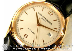 BAUME & MERCIER Clifton in oro rosa 18Kt Grigio AUT Ref. M0A10058. NUOVO!