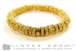 1,618 DEMARIA bracciale a molla in bronzo laminato oro giallo Ref. BCAVIAR1. NUOVO!