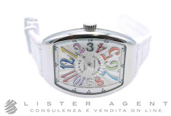 FRANCK MULLER Casablanca Lady Color Dreams Automatico in acciaio Argenté AUT Ref. 35NSCATFOCOL. NUOVO!