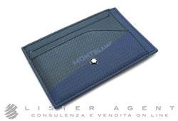  MONTBLANC Extreme 2.0 porta carte di credito 6cc blu e nero Ref. 128616. NUOVO!