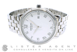 MONTBLANC Tradition Date automatico in acciaio Bianco AUT Ref. 112610. NUOVO!