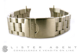 HAMILTON bracciale per orologio in acciaio con chiusura déployante personalizzata MM22 Ref. AL42. NUOVO!