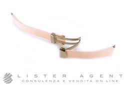 TAG HEUER cinturino in raso rosa e pelle con fibbia déployante personalizzata MM 16,00/ 15,00 Ref. FC5029. NUOVO!