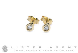 GERBELLA orecchini Goccia in oro giallo 18Kt e diamanti ct 0.20 Ref. NXMP3G. NUOVI!