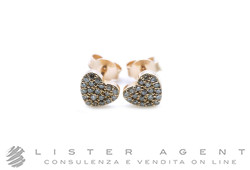 TICCHI orecchini Cuore in oro rosa 18Kt e diamanti brown ct 0.28 Ref. OR01804. NUOVI!