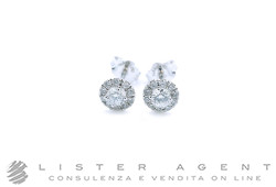 NAMURI orecchini Cestino tondo in oro bianco 18Kt con diamanti ct 0.58 Ref. ORCT/388. NUOVI!