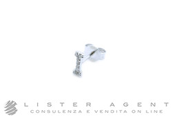 IGM orecchino singolo Lettera I in oro bianco 18Kt e diamanti. NUOVI!
