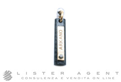 ARKANO ciondolo in oro rosa e bianco 18Kt con diamantebe fibra di carbonio Ref. APF1038BR. NUOVO!