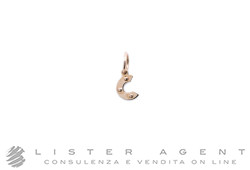 LE BEBE' ciondolo lettera C in oro rosa 9Kt e argento 925 Ref. LBB170-C. NUOVO!