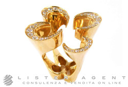 IO SI' anello in oro giallo 18Kt con diamanti ct 1,34 Mis 14 Ref. 90095A10. NUOVO!