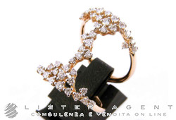 CASATO anello in oro rosa 18Kt con diamanti ct 1,26 Mis 14,5 Ref. MX633BT. NUOVO!