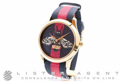 GUCCI Mod. 126MD G-Timeless Bee in acciaio laminato oro giallo Ref. YA1264061. NUOVO!