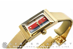 GUCCI G-Frame in acciaio placcato oro giallo Ref. YA147511. NUOVO!