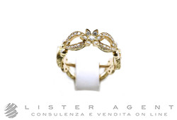 GUCCI anello Flora in oro giallo 18Kt e diamanti  Misura 14 Ref. YBC629828001014. NUOVO!