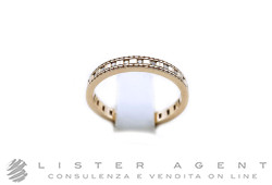 DAMIANI anello Veretta circolare in oro rosa 18Kt con diamanti ct 0.19 G/H Misura 12 Ref. 20059288 6. NUOVO!
