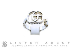 GUCCI anello GG Marmont Key in argento 925 Misura 16 Ref. YBC6277600020. NUOVO!