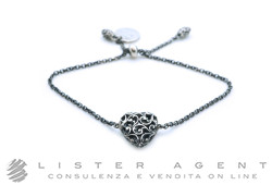MARIA & LUISA Jewels bracciale Cuore in argento 925 brunito Ref. BA0128/INT. NUOVO!
