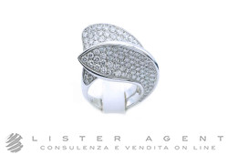 ANELLO in oro bianco 18Kt e diamanti ct 4.58 Misura 15 Ref. 002A02. NUOVO!