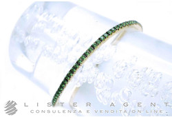 DEMEGLIO bracciale elastico Tennis in oro giallo 18Kt e peridoto ct 2.65 Ref. 524024354-BTE65TSOG. NUOVO!