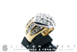 DAMIANI anello in oro giallo 18Kt e bianco e diamanti ct 2,26 I Misura 14 Ref. DCL02295. NUOVO!