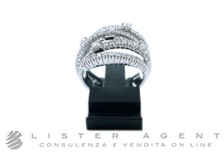 DAMIANI anello Notte di S. Lorenzo in oro bianco 18Kt con diamanti ct 1.17 H Misura 14 Ref. 2000384. NUOVO!