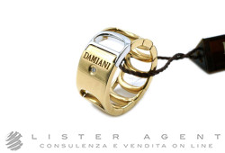 DAMIANI anello Diamianissima in oro giallo e bianco 18Kt con diamante ct 0.01 H Misura 16 Ref. 20023960. NUOVO!