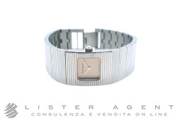 YVES SAINT LAURENT orologio Lady in acciaio Salmone Ref. Y7375390. NUOVO!