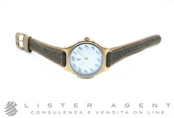 YVES SAINT LAURENT orologio Lady in acciaio placcato oro giallo Bianco Ref. Y6030401. NUOVO!