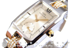 ENIGMA Caterpillar Metamorphosis Rettangolare in acciaio e oro 18kt e diamanti Ref. CMEQBSA42S. NUOVO!