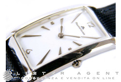 MAURICE LACROIX orologio solo tempo in acciaio Bianco Ref. 47495-3313. NUOVO!