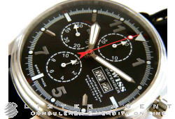 SWISS DEFENDER Cronografo Automatico in acciaio Nero AUT Ref. CR7750. NUOVO!