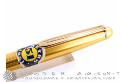 FOSSIL penna roller Retro 1951in metallo laminato oro giallo Dec. Godron Verticale. NUOVO!