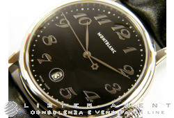 MONTBLANC Star in acciaio Nero Ref. 102136. NUOVO!