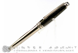 MONTBLANC penna stilografica Meisterstuck in acciaio e fibra di carbonio Ref. 5827. NUOVA!