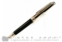 MONTBLANC penna stilografica Meisterstuck in acciaio e resina nera Ref. 5574. NUOVA!