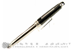 MONTBLANC penna stilografica Meisterstuck Solitaire Ceramics in acciaio e ceramica nera Ref. 103106. NUOVA!