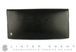 MONTBLANC 4810 Westside leather collection portafoglio 6CC con zip in pelle nera Ref. 8375. NUOVO!