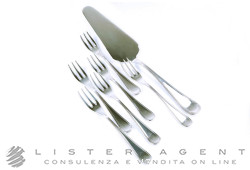 PAMPALONI set 06 forchettine e paletta dolce in argento 925. NUOVO!