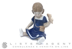 ROYAL COPENHAGEN statuina Elsa mangia il gelato in ceramica Cod. 1021673. NUOVA!