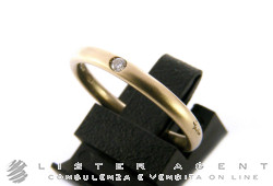 POMELLATO anello Lucciole in oro bianco 18Kt sabbiato con diamante ct 0,03 Ref. AA002SB2. NUOVO!