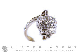 CHANTECLER anello collzione Campanelle in oro bianco 18Kt e diamanti Misura 13 Ref. 17982. NUOVO!