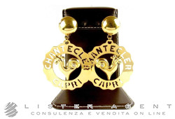 CHANTECLER orecchini Logo in oro giallo 18Kt e diamanti Ref. 23201. NUOVI!