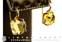 POMELLATO orecchini Lola in oro rosa 18Kt e quarzo Lemon Ref. OA507PO7QL. NUOVI!