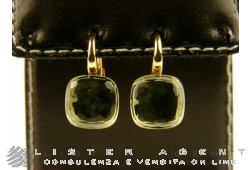 POMELLATO orecchini Nudo in oro bianco e rosa 18Kt con prasiolite Ref. OA107O6PA. NUOVI!
